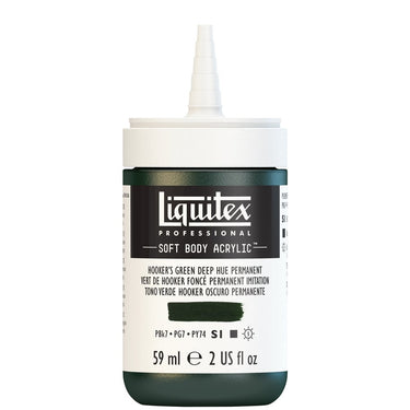 LQX SOFT BODY ACRYLIC 59ML CAP OFF 225 HOOKERS GREEN DEEP HUE PERMANENT 887452997993