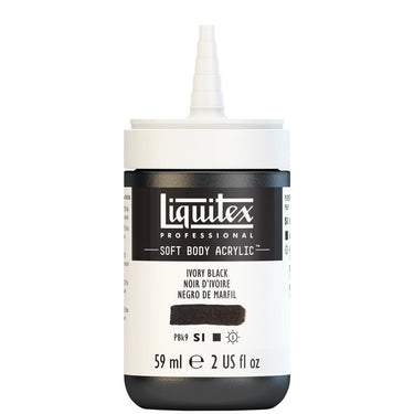 LQX SOFT BODY ACRYLIC 59ML CAP OFF 244 IVORY BLACK 887452998112