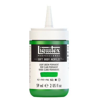 LQX SOFT BODY ACRYLIC 59ML CAP OFF 312 LIGHT GREEN PERMANENT 887452998143