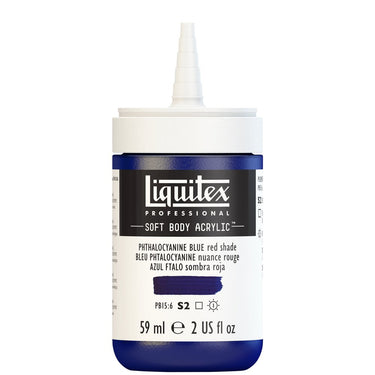 LQX SOFT BODY ACRYLIC 59ML CAP OFF 314 PHTHALOCYANINE BLUE RED SHADE 887452998259