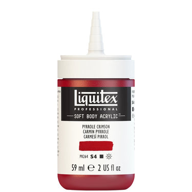 LQX SOFT BODY ACRYLIC 59ML CAP OFF 326 PYRROLE CRIMSON 887452998303