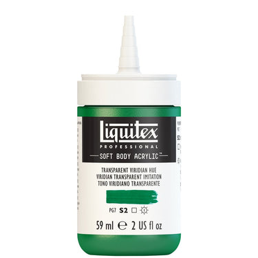 LQX SOFT BODY ACRYLIC 59ML CAP OFF 327 TRANSPARENT VIRIDIAN HUE 887452998495