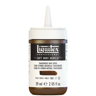LQX SOFT BODY ACRYLIC 59ML CAP OFF 333 TRANSPARENT RAW UMBER 887452998488