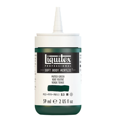 LQX SOFT BODY ACRYLIC 59ML CAP OFF 501 MUTED GREEN 887452028482