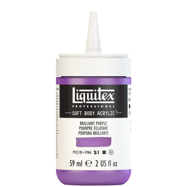 LQX SOFT BODY ACRYLIC 59ML CAP OFF 590 BRILLIANT PURPLE 887452997696