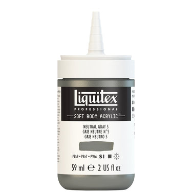 LQX SOFT BODY ACRYLIC 59ML CAP OFF 599 NEUTRAL GRAY 5 887452998211