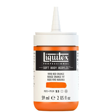 LQX SOFT BODY ACRYLIC 59ML CAP OFF 620 VIVID RED ORANGE 887452998563
