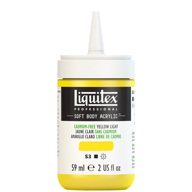 LQX SOFT BODY ACRYLIC 59ML CAP OFF 889 CADMIUM-FREE YELLOW LIGHT 887452997740