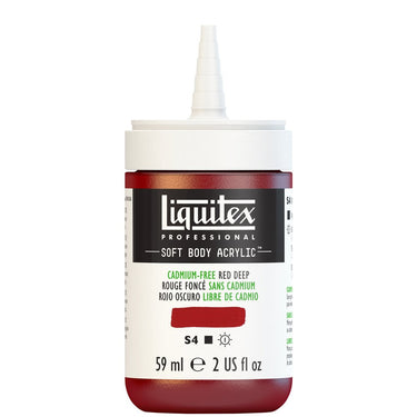 LQX SOFT BODY ACRYLIC 59ML CAP OFF 895 CADMIUM-FREE RED DEEP 887452997801