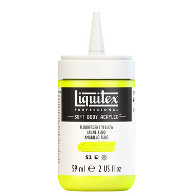 LQX SOFT BODY ACRYLIC 59ML CAP OFF 981 FLUORESCENT YELLOW 887452997979
