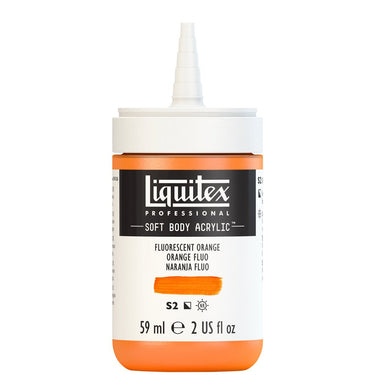 LQX SOFT BODY ACRYLIC 59ML CAP OFF 982 FLUORESCENT ORANGE 887452997948