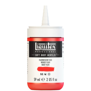 LQX SOFT BODY ACRYLIC 59ML CAP OFF 983 FLUORESCENT RED 887452997962