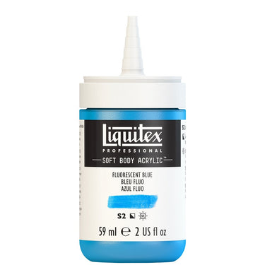 LQX SOFT BODY ACRYLIC 59ML CAP OFF 984 FLUORESCENT BLUE 887452997924