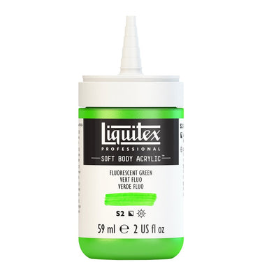 LQX SOFT BODY ACRYLIC 59ML CAP OFF 985 FLUORESCENT GREEN 887452997931