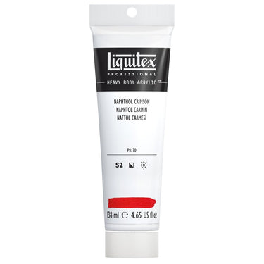LQX HEAVY BODY ACRYLIC 138ML 292 NAPHTHOL CRIMSON 094376922714