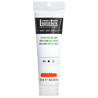 LQX HEAVY BODY ACRYLIC 138ML 893 CADMIUM-FREE RED LIGHT 887452029991