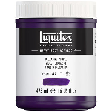 LQX HEAVY BODY ACRYLIC 473ML 186 DIOXAZINE PURPLE 887452030096