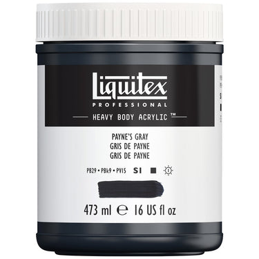 LQX HEAVY BODY ACRYLIC 473ML 310 PAYNES GRAY 887452030294