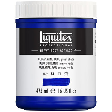 LQX HEAVY BODY ACRYLIC 473ML 380 ULTRAMARINE BLUE GREEN SHADE 887452030195