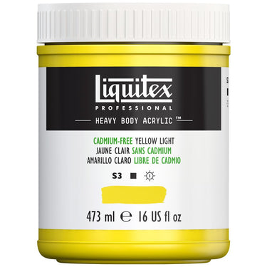 LQX HEAVY BODY ACRYLIC 473ML 889 CADMIUM-FREE YELLOW LIGHT 887452030249