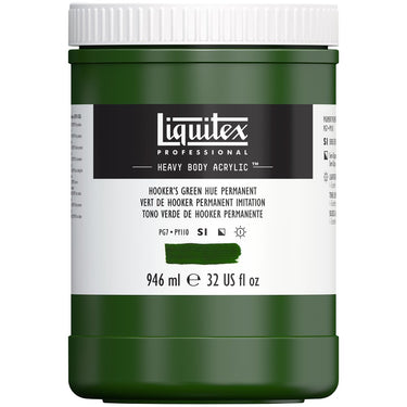 LQX HEAVY BODY ACRYLIC 946ML 224 HOOKERS GREEN HUE PERMANENT 887452030355