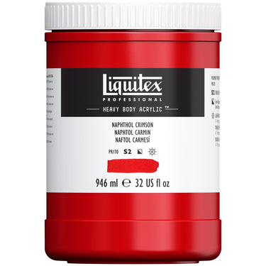LQX HEAVY BODY ACRYLIC 946ML 292 NAPHTHOL CRIMSON 887452030461