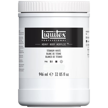 LQX HEAVY BODY ACRYLIC 946ML 432 TITANIUM WHITE 887452030515