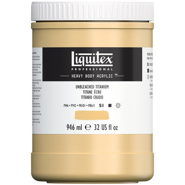 LQX HEAVY BODY ACRYLIC 946ML 434 UNBLEACHED TITANIUM 887452030522