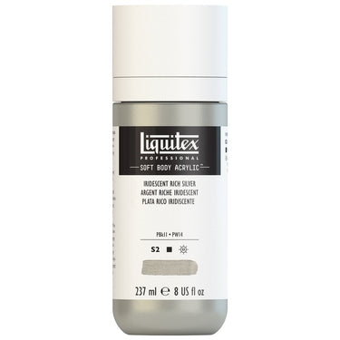 LQX SOFT BODY ACRYLIC 237ML 239 IRIDESCENT RICH SILVER 887452998785