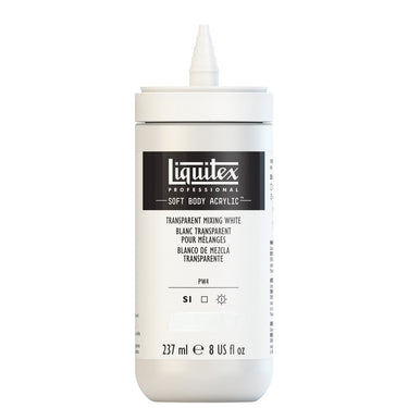 LQX SOFT BODY ACRYLIC 237ML CAP OFF 430 TRANSPARENT MIXING WHITE 887452998815