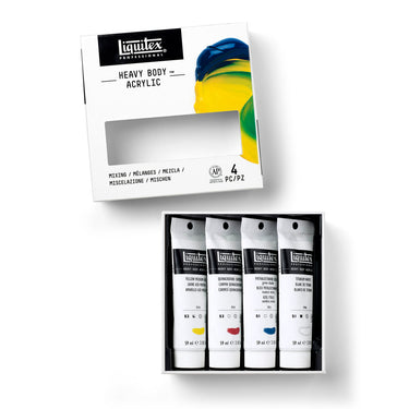 LQX ACRYLIC HEAVY BODY SET 4X59ML MIXING [OPEN] 887452997436