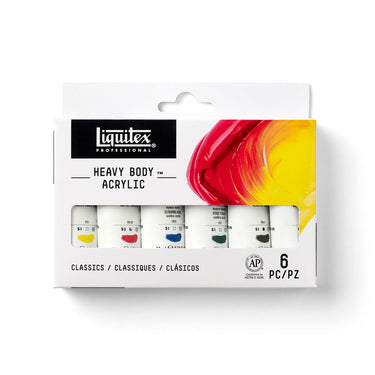 LQX ACRYLIC HEAVY BODY SET 6X22ML CLASSICS [FRONT] 887452995401