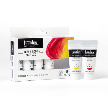LQX ACRYLIC HEAVY BODY SET 6X22ML CLASSICS 887452995401