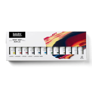 LQX ACRYLIC HEAVY BODY SET 12X59ML CLASSICS [FRONT] 887452997467