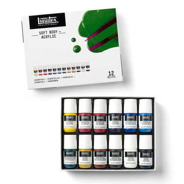 LQX ACRYLIC SOFT BODY SET 12X22ML ESSENTIALS [OPEN] 887452999157