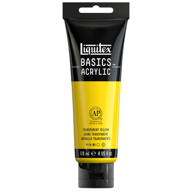 LQX BASICS ACRYLIC 118ML 045 TRANSPARENT YELLOW 887452031147