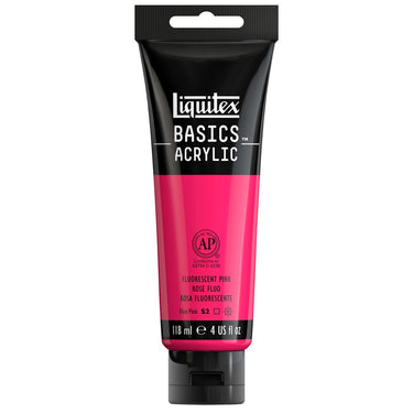 LQX BASICS ACRYLIC 118ML 987 FLUORESCENT PINK 887452031239