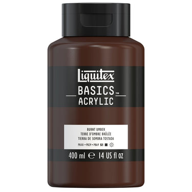 LQX BASICS ACRYLIC 400ML 128 BURNT UMBER 887452031710