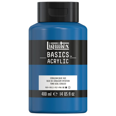 LQX BASICS ACRYLIC 400ML 470 CERULEAN BLUE HUE 887452031642