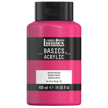 LQX BASICS ACRYLIC 400ML 500 MEDIUM MAGENTA 887452031598