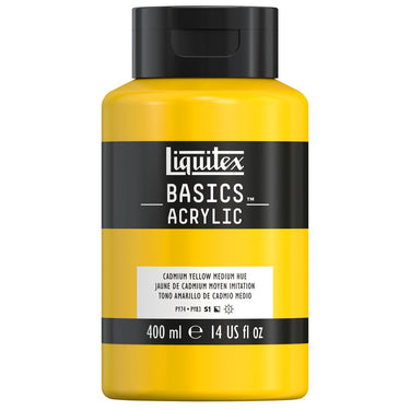 LQX BASICS ACRYLIC 400ML 830 CADMIUM YELLOW MEDIUM HUE 887452031536