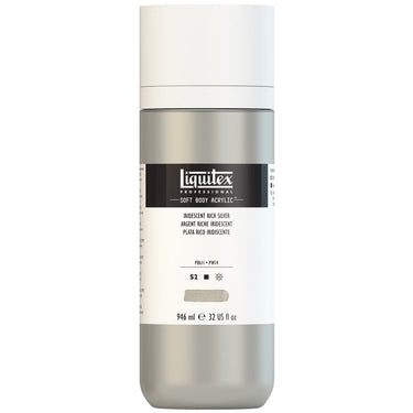 LQX SOFT BODY ACRYLIC 946ML 239 IRIDESCENT RICH SILVER 887452999034