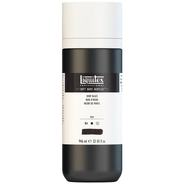 LQX SOFT BODY ACRYLIC 946ML 244 IVORY BLACK 887452998976