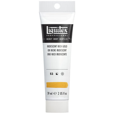 LQX HEAVY BODY ACRYLIC 59ML 235 IRIDESCENT RICH GOLD 094376921687