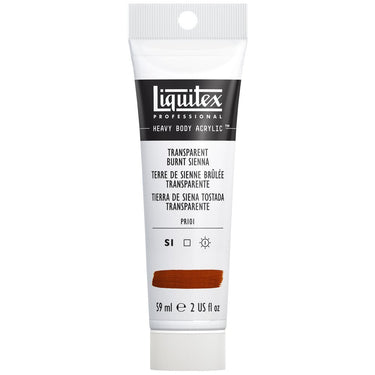 LQX HEAVY BODY ACRYLIC 59ML 129 TRANSPARENT BURNT SIENNA 094376943382