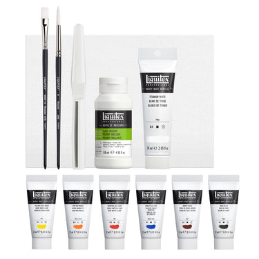 LQX ACRYLIC HEAVY BODY PRO STARTER SET [CONTENTS] 887452997474
