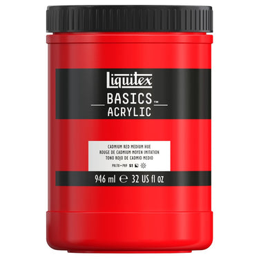 LQX BASICS ACRYLIC 946ML 151 CADMIUM RED MEDIUM HUE 094376942392