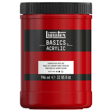 LQX BASICS ACRYLIC 946ML 311 CADMIUM RED DEEP HUE 094376945614