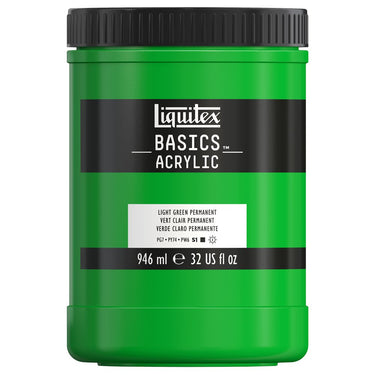 LQX BASICS ACRYLIC 946ML 312 LIGHT GREEN PERMANENT 094376942378