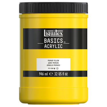 LQX BASICS ACRYLIC 946ML 410 PRIMARY YELLOW 094376942415